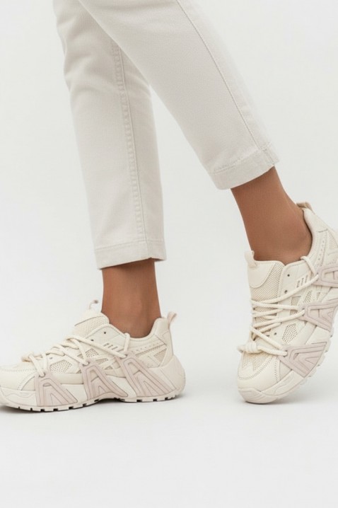 Ženske tenisice VELVERZA ECRU, Boja: drap, IVET.HR - MODERNA ODJEĆA