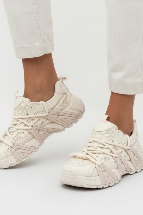 Ženske tenisice VELVERZA ECRU, Boja: drap, IVET.HR - MODERNA ODJEĆA