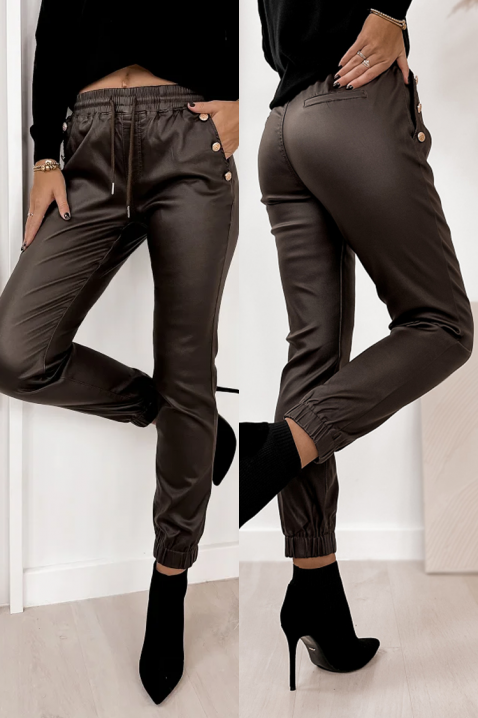 Hlače SLOMENGA, Boja: smeđa, IVET.HR - MODERNA ODJEĆA