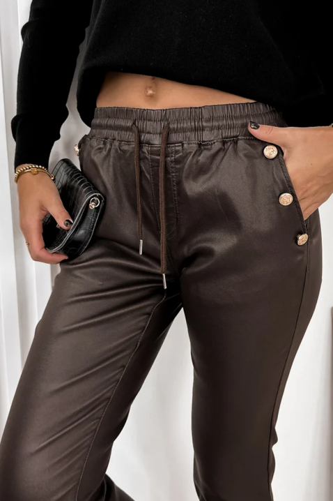 Hlače SLOMENGA, Boja: smeđa, IVET.HR - MODERNA ODJEĆA