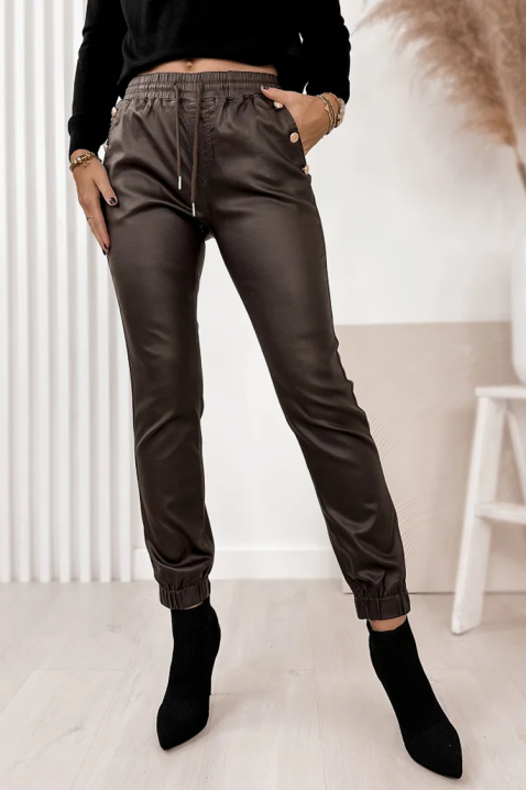 Hlače SLOMENGA, Boja: smeđa, IVET.HR - MODERNA ODJEĆA