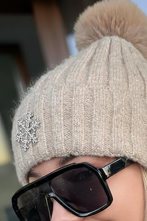 Kapa POMPONDA, Boja: bež, IVET.HR - MODERNA ODJEĆA