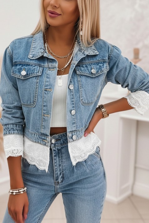 Traper jakna GEZELINDA, Boja: svijetlo plava, IVET.HR - MODERNA ODJEĆA