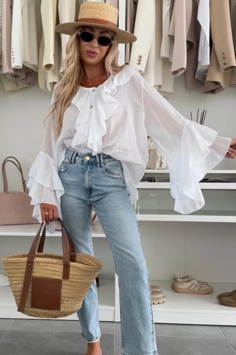 Ženska košulja VOLELANDA WHITE, Boja: bijela, IVET.HR - MODERNA ODJEĆA