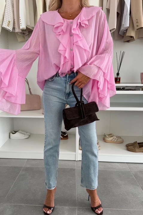 Ženska košulja VOLELANDA PINK, Boja: roza, IVET.HR - MODERNA ODJEĆA