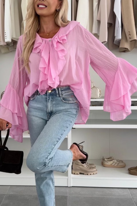 Ženska košulja VOLELANDA PINK, Boja: roza, IVET.HR - MODERNA ODJEĆA