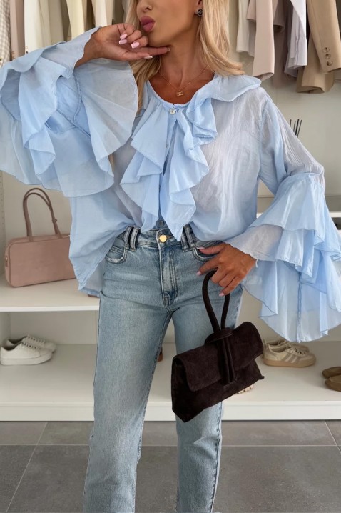 Ženska košulja VOLELANDA SKY, Boja: svijetlo plava, IVET.HR - MODERNA ODJEĆA