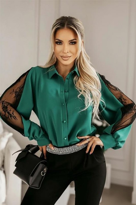 Ženska košulja ANBIONA GREEN, Boja: zelena, IVET.HR - MODERNA ODJEĆA