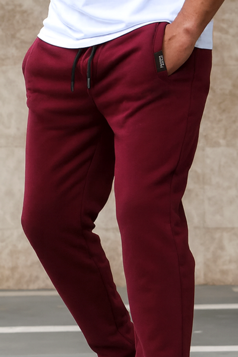 Muške hlače FRONOZO BORDO, Boja: bordo, IVET.HR - MODERNA ODJEĆA