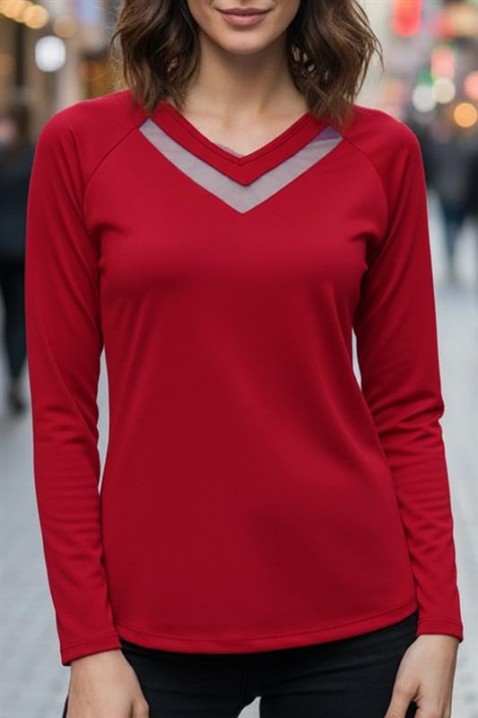 Ženska bluza RIONELDA RED, Boja: crvena, IVET.HR - MODERNA ODJEĆA