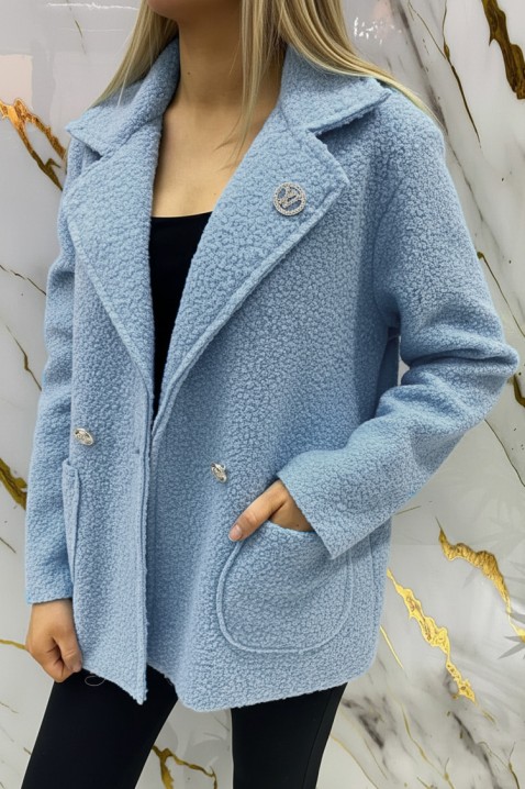 Kaput ZALERODA SKY, Boja: svijetlo plava, IVET.HR - MODERNA ODJEĆA