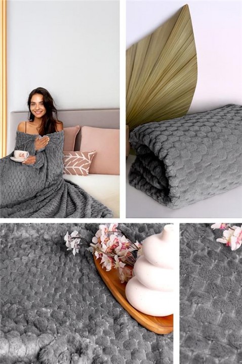 Pokrivač BELMONGA GREY 160x200 cm, Boja: siva, IVET.HR - MODERNA ODJEĆA