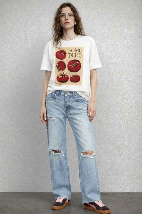 Majica TOMILZA, Boja: bijela, IVET.HR - MODERNA ODJEĆA