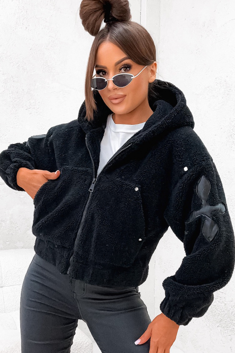 Jakna ALOLNINZA BLACK, Boja: crna, IVET.HR - MODERNA ODJEĆA