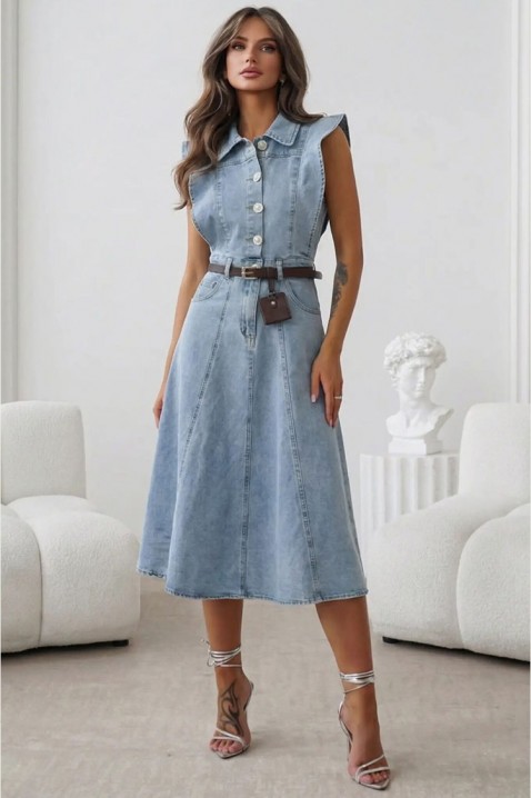 Haljina STILIYANA, Boja: svijetlo plava, IVET.HR - MODERNA ODJEĆA