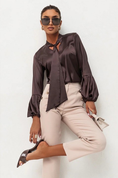 Ženska bluza GERZOLDA BROWN, Boja: smeđa, IVET.HR - MODERNA ODJEĆA