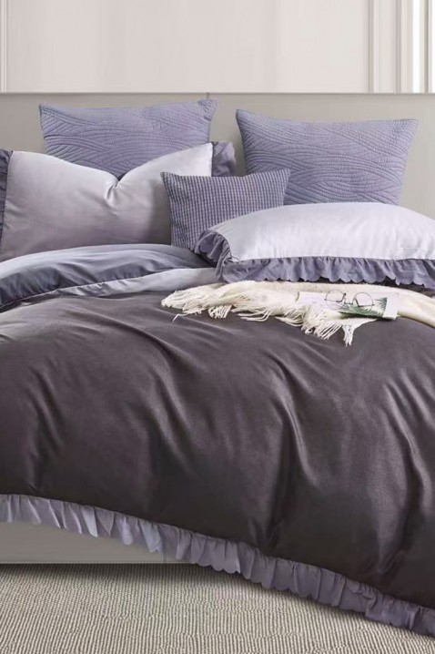Komplet posteljina SIOGERY LILA 200x220 cm pamuk - 3 dijela, Boja: ljubičasta, IVET.HR - MODERNA ODJEĆA