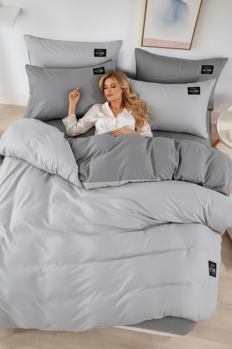Komplet posteljina RONELMSY GREY 200x220 cm - 4 dijela, Boja: siva, IVET.HR - MODERNA ODJEĆA