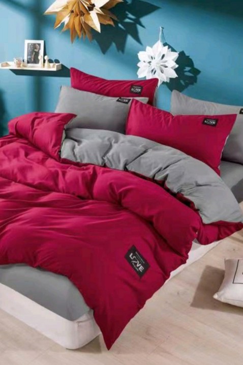 Komplet posteljina TRENILMY RED 160x220 cm pamuk - 3 dijela, Boja: crvena, IVET.HR - MODERNA ODJEĆA