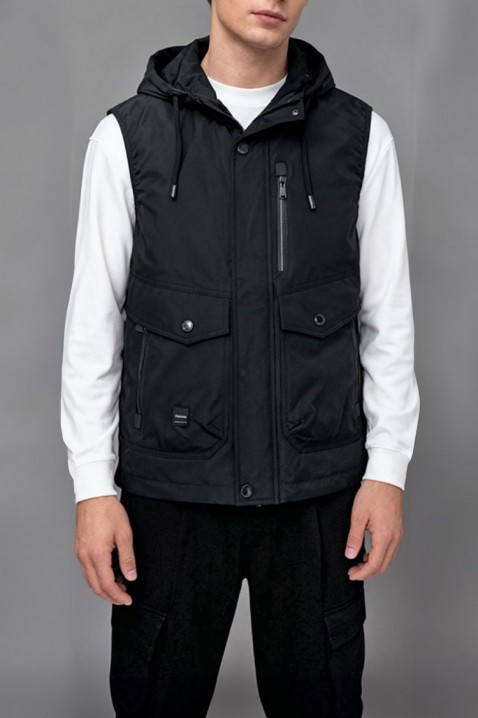 Muški prsluk FAMOZO BLACK, Boja: crna, IVET.HR - MODERNA ODJEĆA