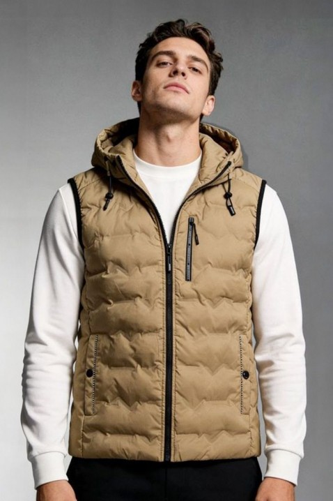 Muški prsluk RIKTOZ, Boja: bež, IVET.HR - MODERNA ODJEĆA