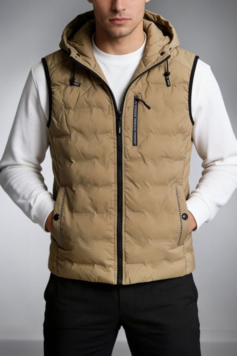 Muški prsluk RIKTOZ, Boja: bež, IVET.HR - MODERNA ODJEĆA