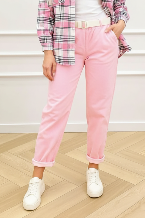 Hlače PLOVENZINA PUDRA, Boja: pudera, IVET.HR - MODERNA ODJEĆA