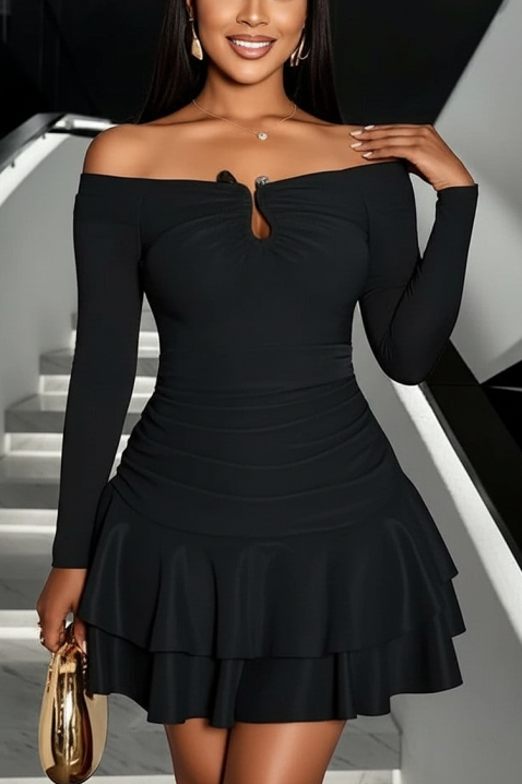 Haljina VIOGELTA BLACK, Boja: crna, IVET.HR - MODERNA ODJEĆA