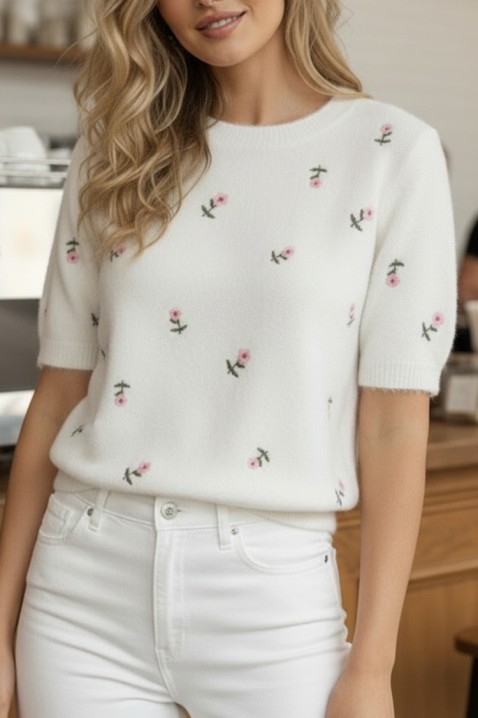 Džemper BENTONZA WHITE, Boja: bijela, IVET.HR - MODERNA ODJEĆA