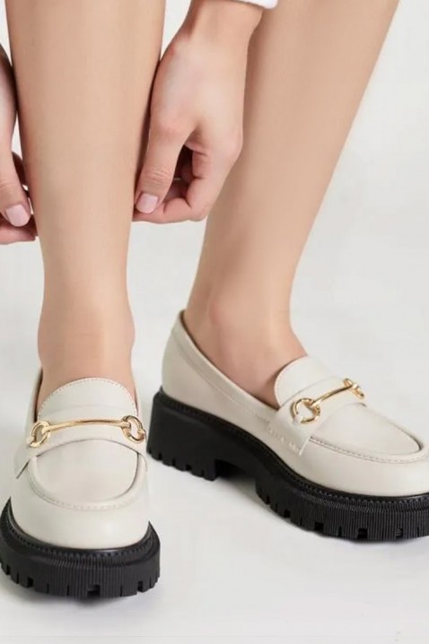 Ženske cipele KSIOVERLA ECRU, Boja: drap, IVET.HR - MODERNA ODJEĆA