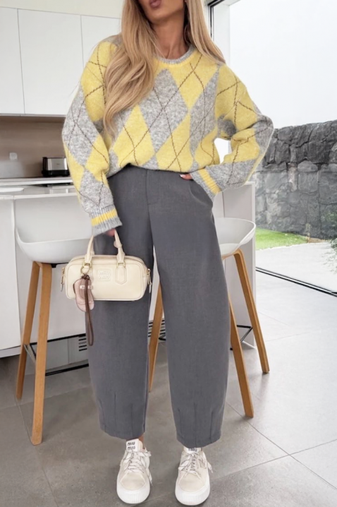 Hlače DLOLENZA GREY, Boja: siva, IVET.HR - MODERNA ODJEĆA