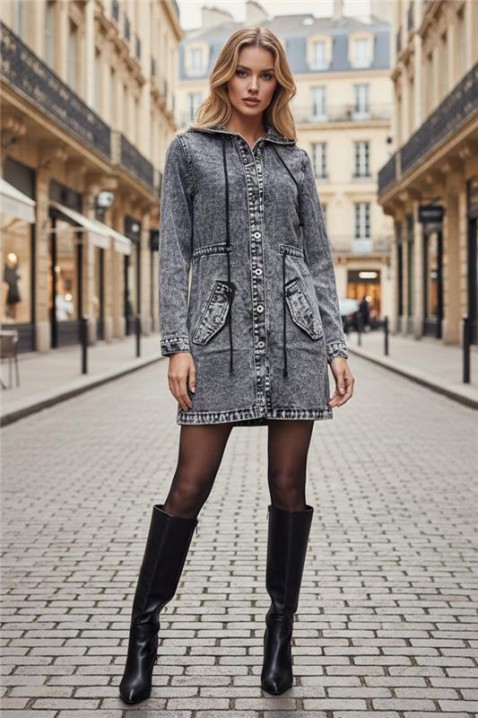 Teksas jakna ANREOLA, Boja: siva, IVET.HR - MODERNA ODJEĆA