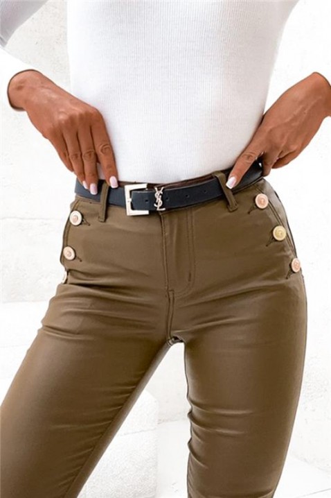 Hlače TEBRIADA, Boja: smeđa, IVET.HR - MODERNA ODJEĆA