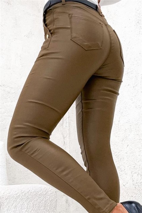 Hlače TEBRIADA, Boja: smeđa, IVET.HR - MODERNA ODJEĆA