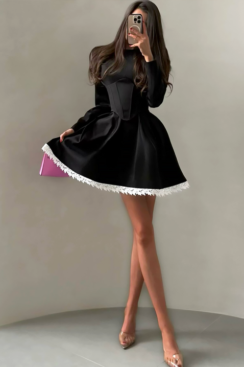 Haljina TRIOBELA, Boja: crna, IVET.HR - MODERNA ODJEĆA