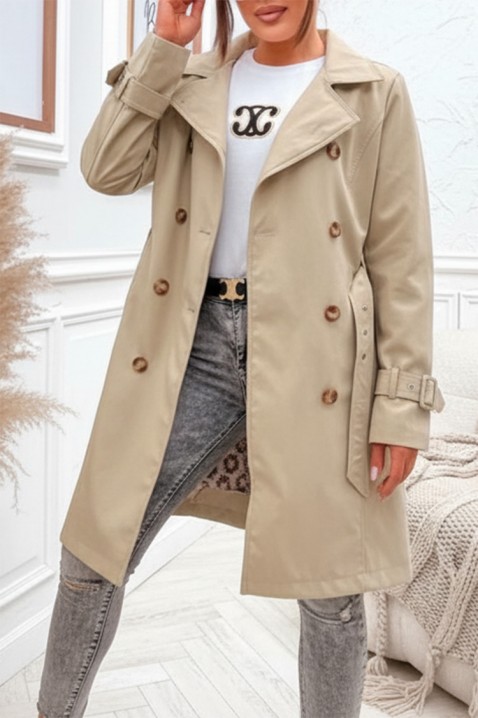Trench kaput GRELOZA BEIGE, Boja: bež, IVET.HR - MODERNA ODJEĆA