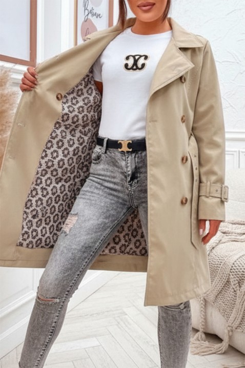 Trench kaput GRELOZA BEIGE, Boja: bež, IVET.HR - MODERNA ODJEĆA