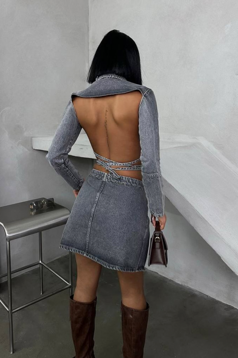 Komplet DENIMOLZA, Boja: grafitna, IVET.HR - MODERNA ODJEĆA