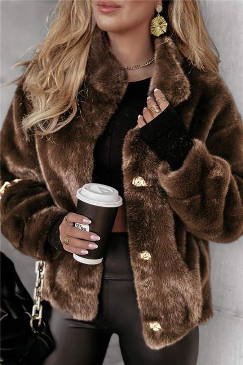 Jakna ISLANDA BROWN, Boja: smeđa, IVET.HR - MODERNA ODJEĆA