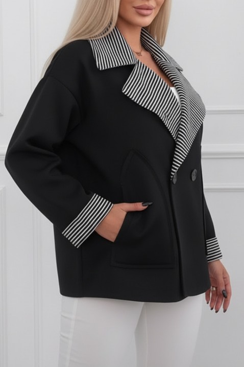 Kaput VOLENDILA BLACK, Boja: crna, IVET.HR - MODERNA ODJEĆA