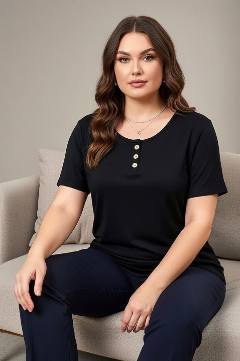 Majica SILORZA BLACK, Boja: crna, IVET.HR - MODERNA ODJEĆA