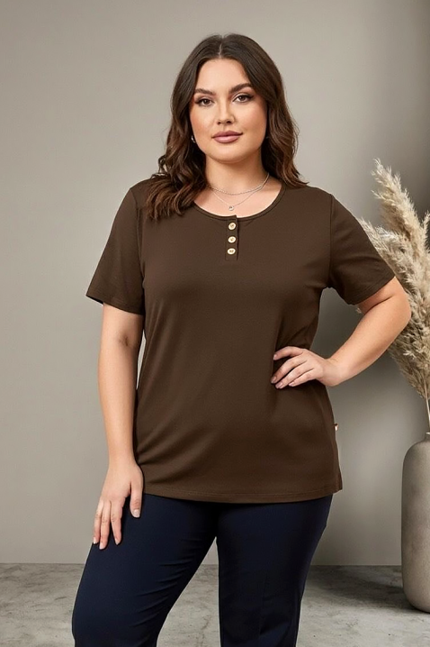Majica SILORZA BROWN, Boja: smeđa, IVET.HR - MODERNA ODJEĆA