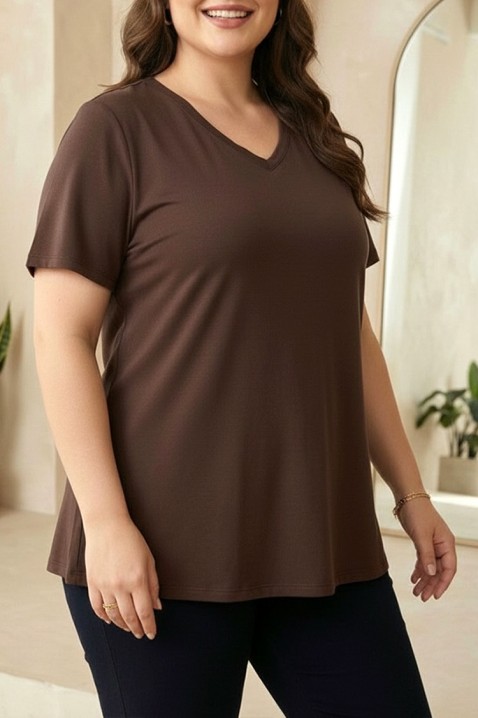 Majica OBRILDA BROWN, Boja: smeđa, IVET.HR - MODERNA ODJEĆA