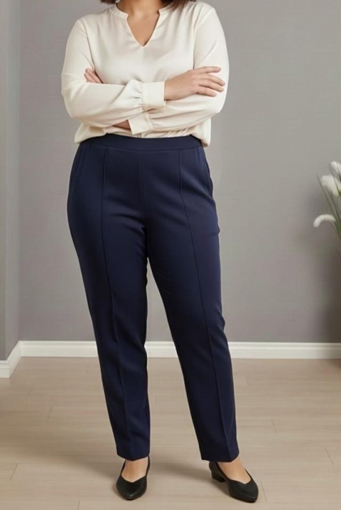 Hlače ANARELDA, Boja: tamnoplava, IVET.HR - MODERNA ODJEĆA