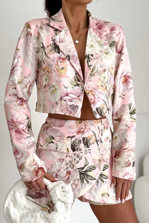 Komplet FLORALZA PUDRA, Boja: pudera, IVET.HR - MODERNA ODJEĆA