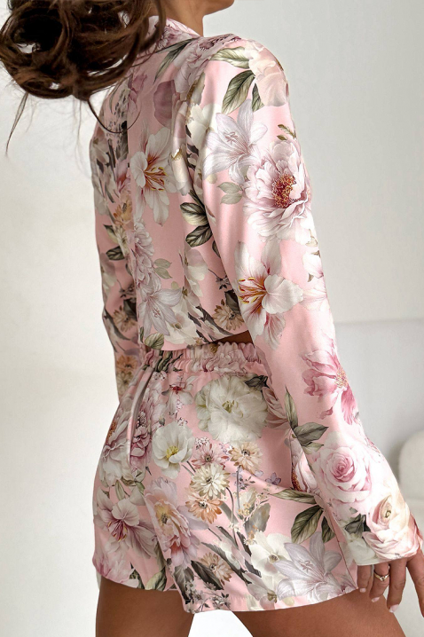 Komplet FLORALZA PUDRA, Boja: pudera, IVET.HR - MODERNA ODJEĆA