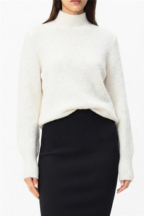 Džemper BROJEFA WHITE, Boja: bijela, IVET.HR - MODERNA ODJEĆA