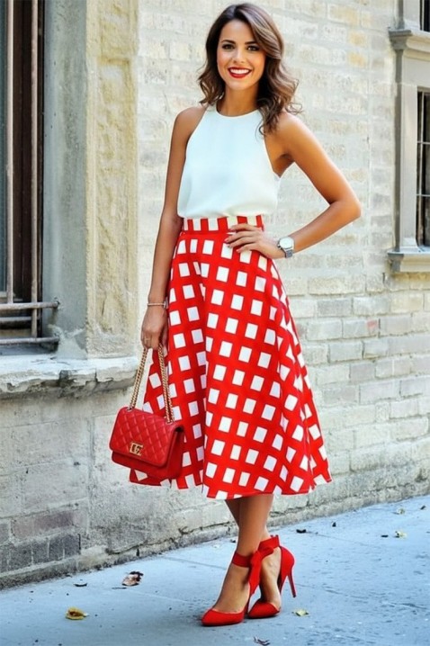 Suknja BILYANA, Boja: višebojna, IVET.HR - MODERNA ODJEĆA