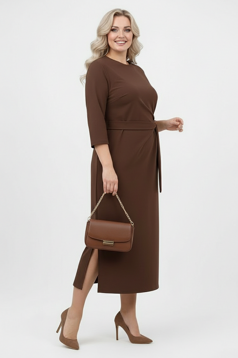 Haljina VREFIONA BROWN, Boja: smeđa, IVET.HR - MODERNA ODJEĆA