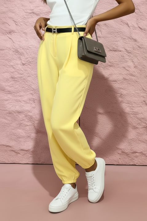 Hlače MIRYANA YELLOW, Boja: žuta, IVET.HR - MODERNA ODJEĆA